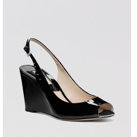 Michael Kors Shoes - Michael Kors - Peep Toe Black Wedges